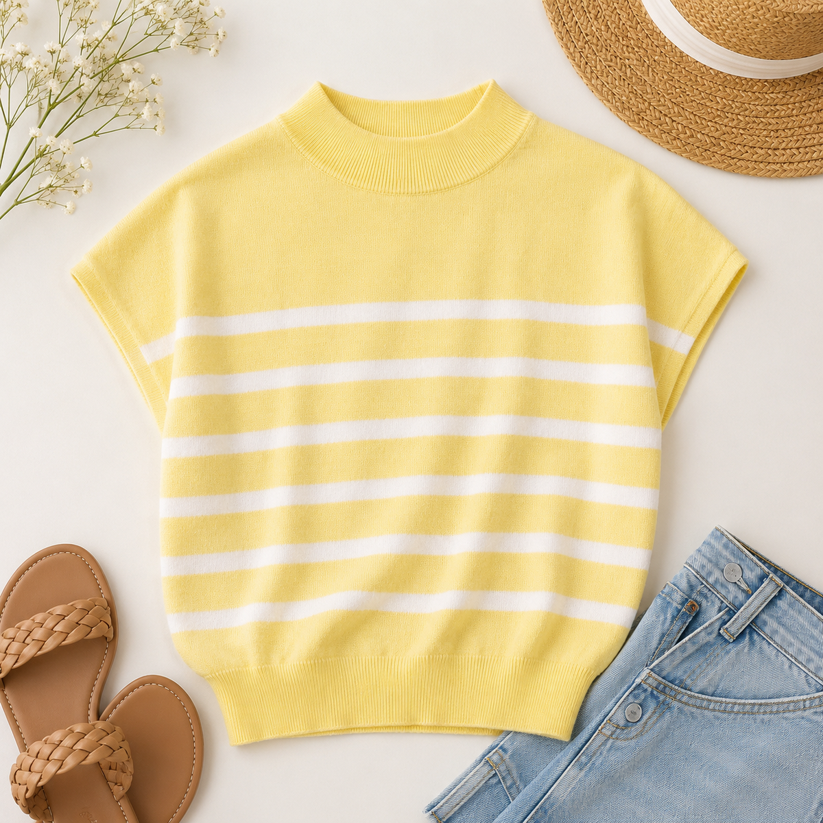 Short Sleeve Striped Top