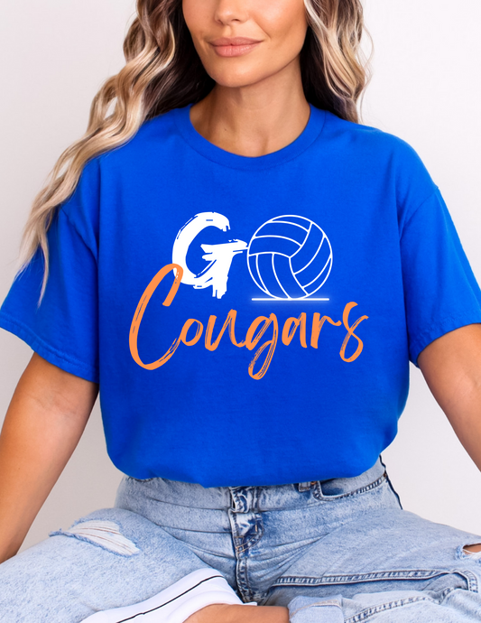 Royal volleyball cougars tshirt
