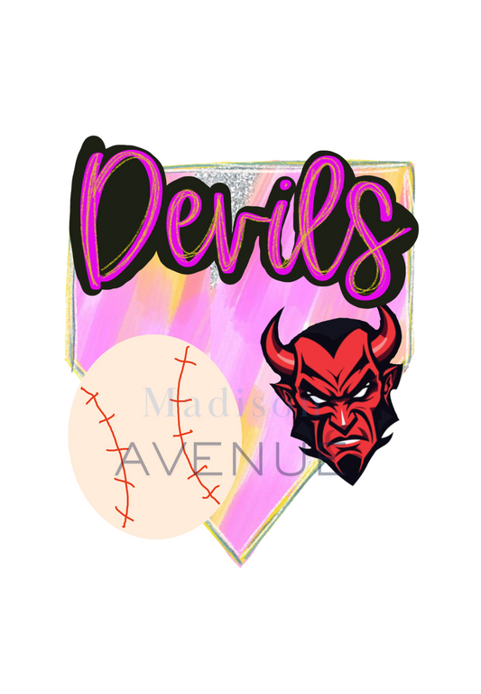 Devils digital Baseball Design