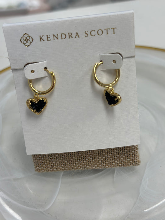 Kendra Scott Black druzy earrings