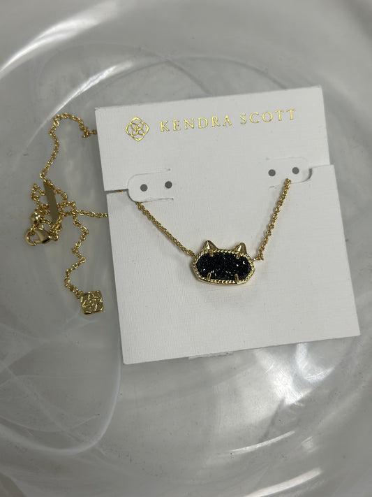 Kendra Scott black cat necklace