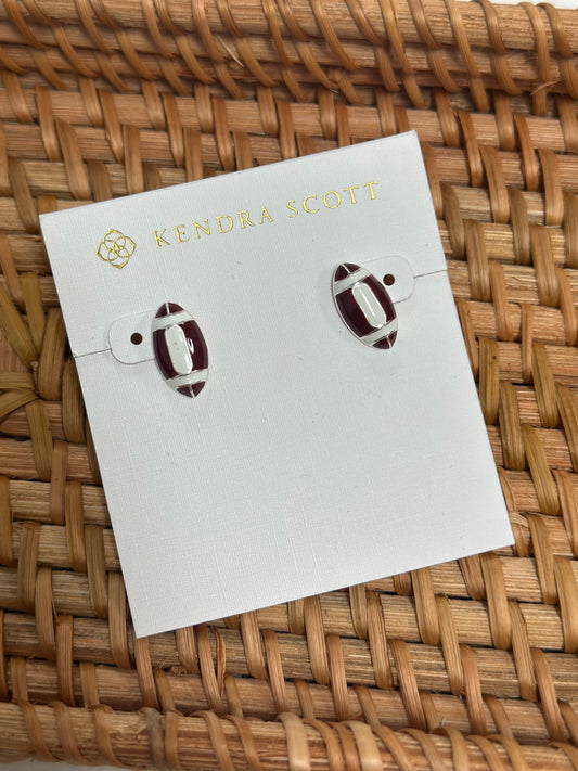 Kendra Scott football stud earrings