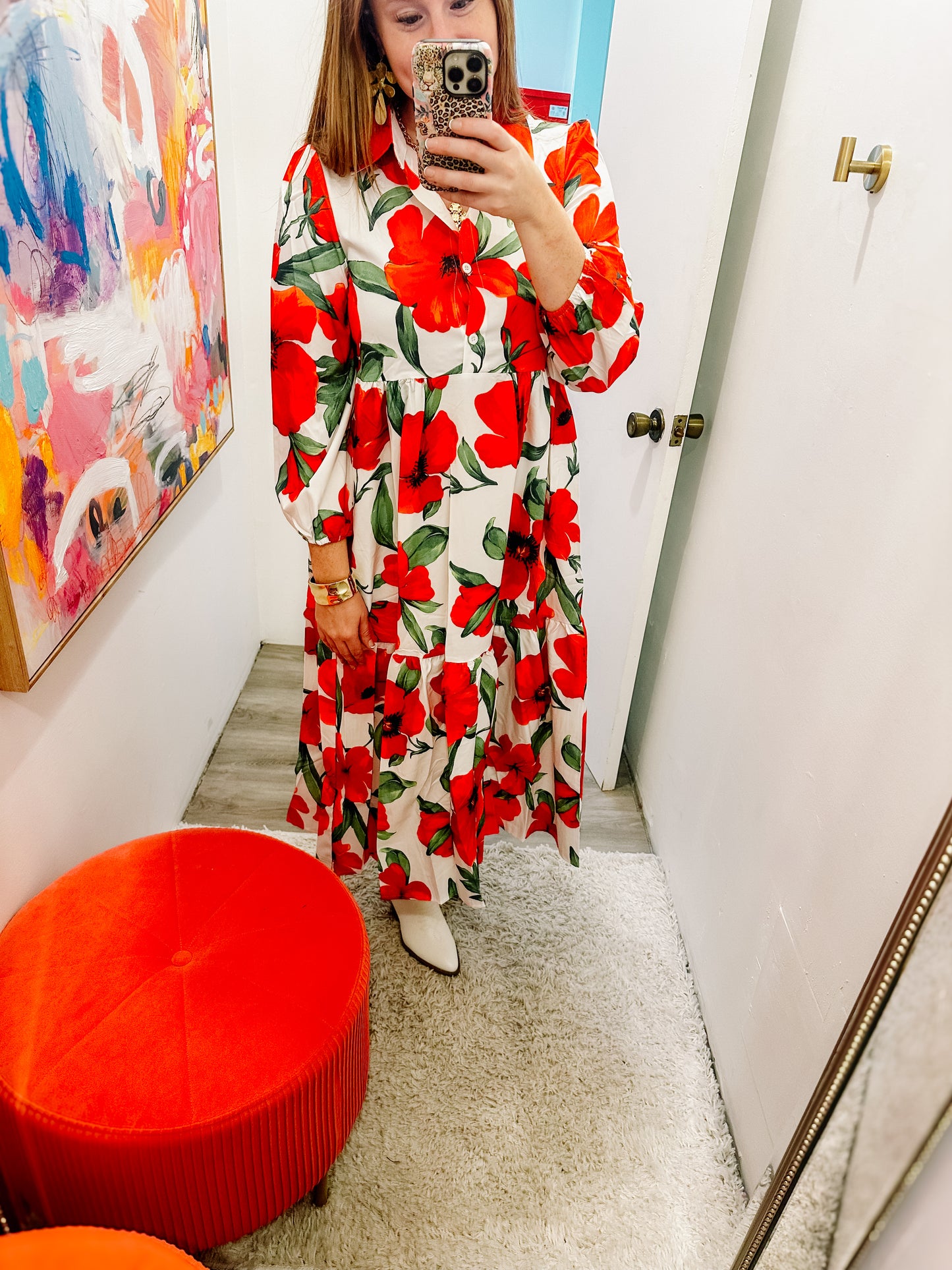 floral maxi dress
