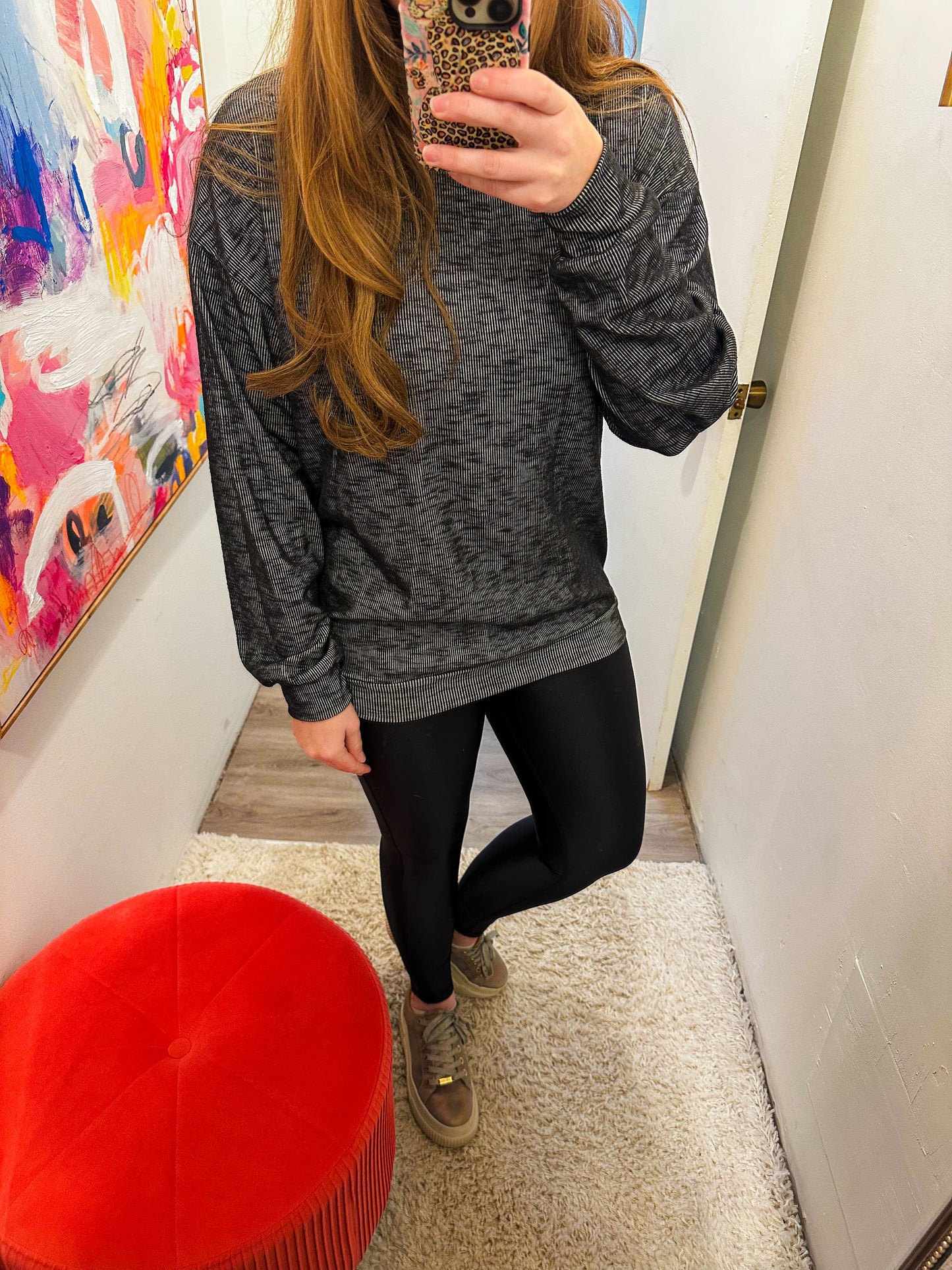 ribbed sweatshirt
