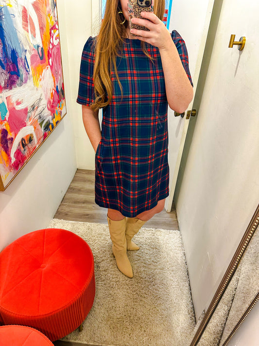 Plaid bow dress