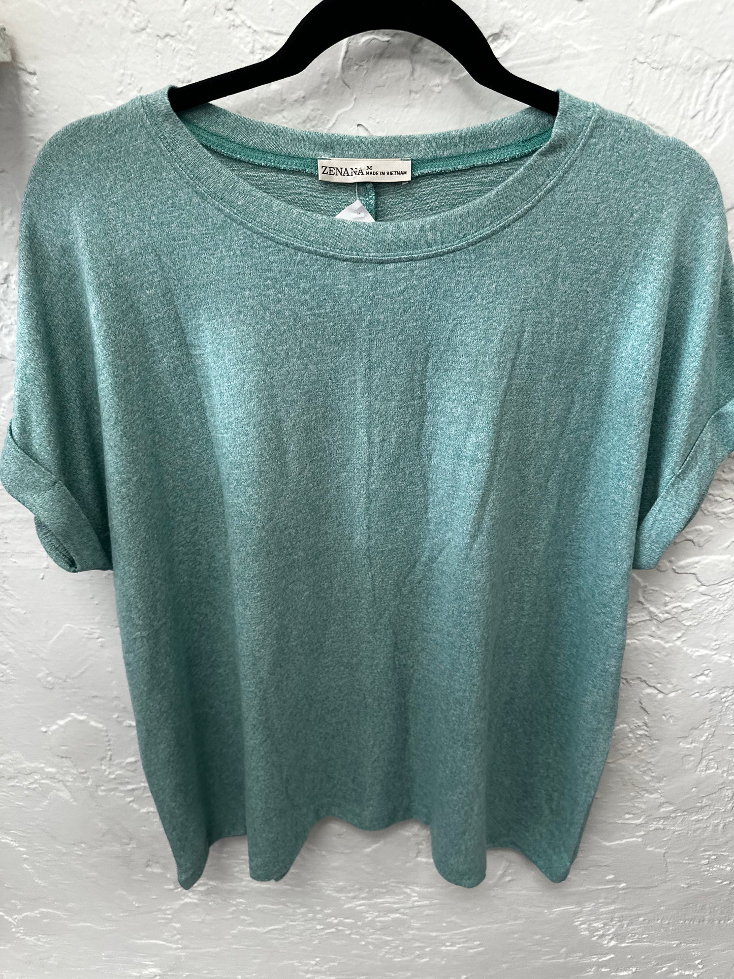 Green Short Sleeve Top