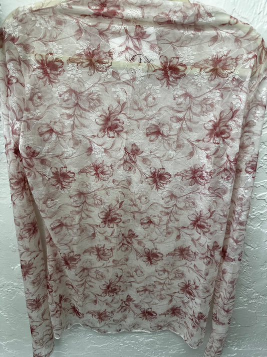 Floral Sheer Undershirt Plus