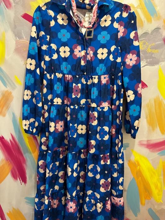 Blue Floral Maxi Dress