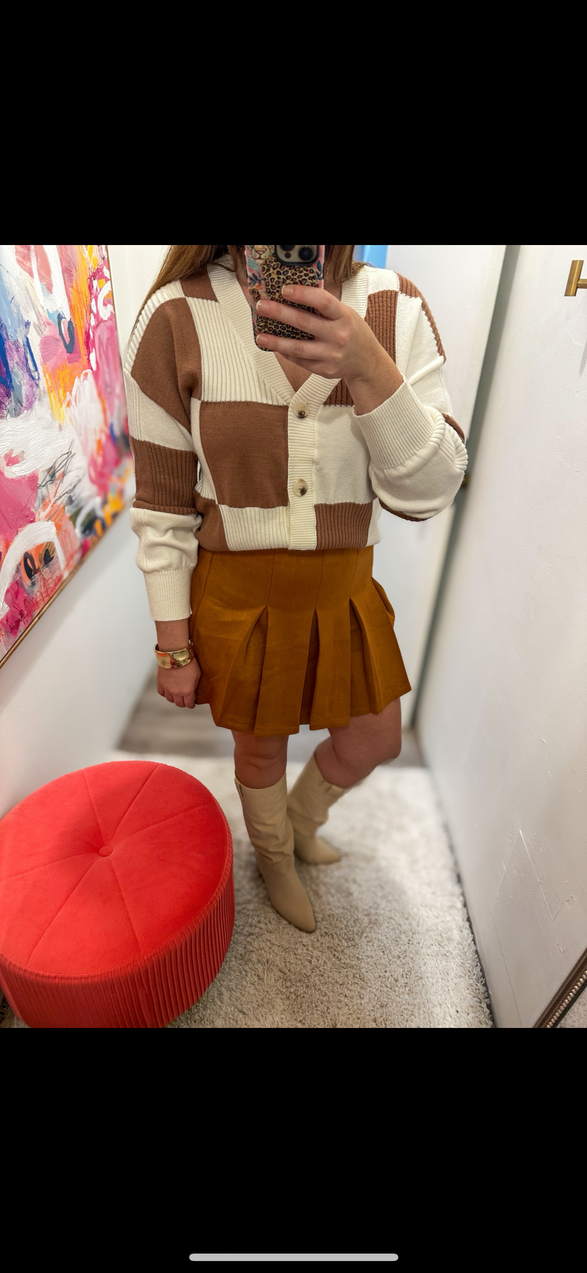 Suede Skirt