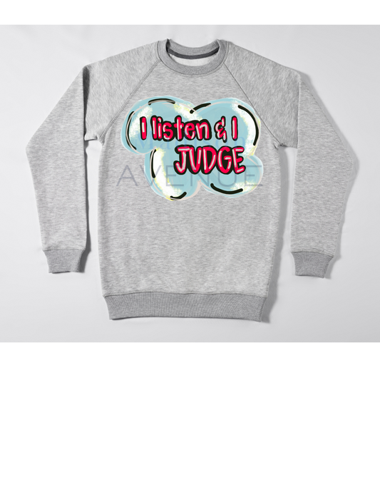 I listen and I judge SVG DIGITAL