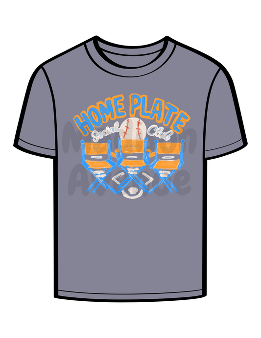 Cougars Baseball home plate social club t-shirt