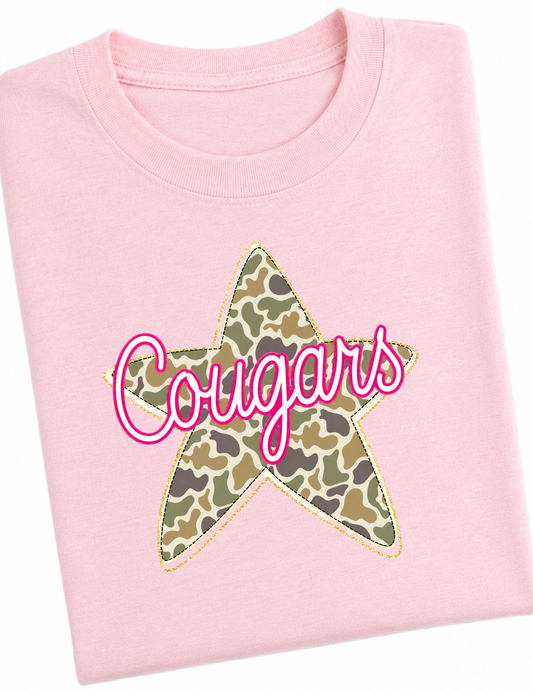 Cougar Tshirt Available in youth or adult!