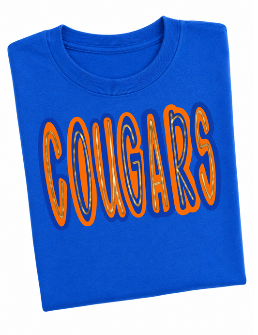 Cougar Tshirt Available in youth or adult!
