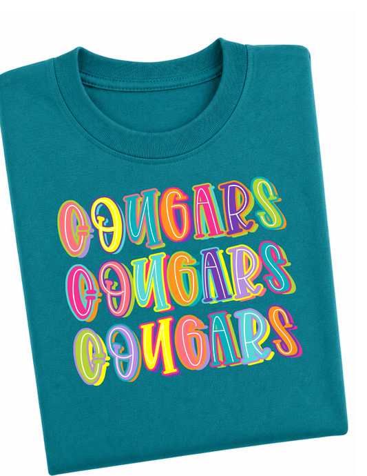 Cougar Tshirt Available in youth or adult!