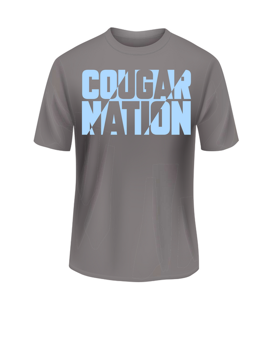 Cougar Nation gray tshirt
