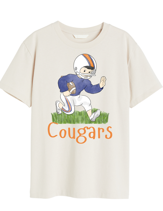 Pee Wee Cougar football player