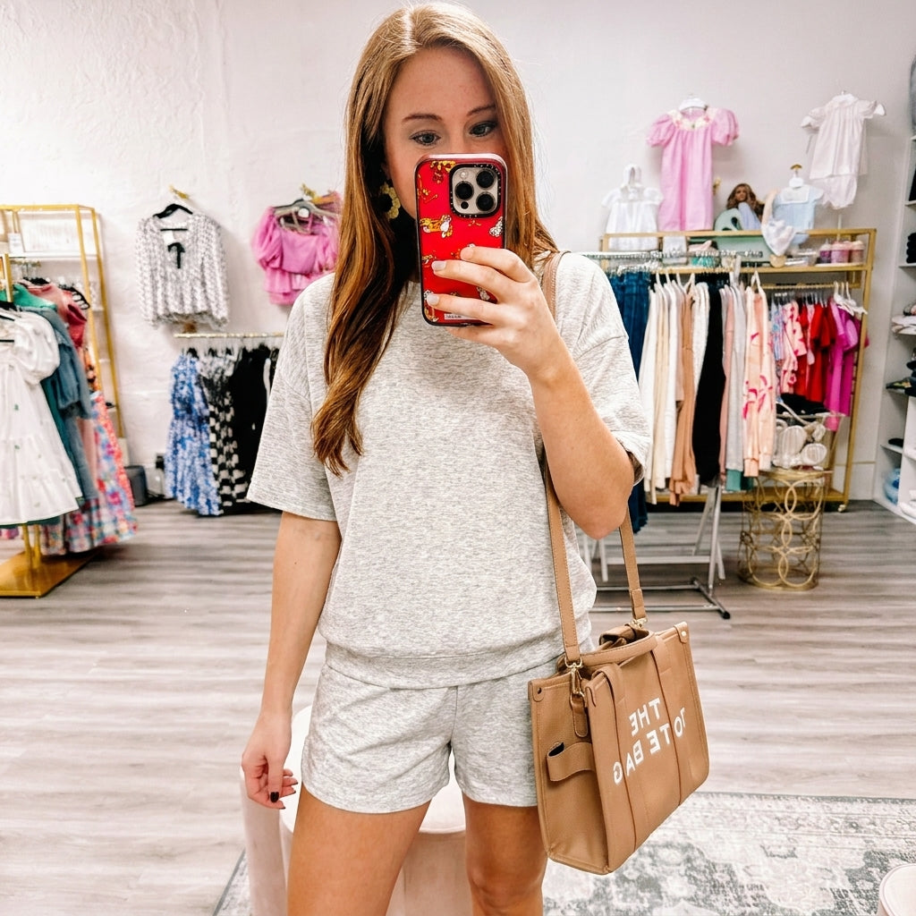 Scuba High Neck Top & Dolphin Shorts Set