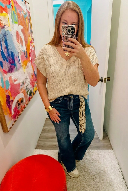 Textured Sweater Vest
