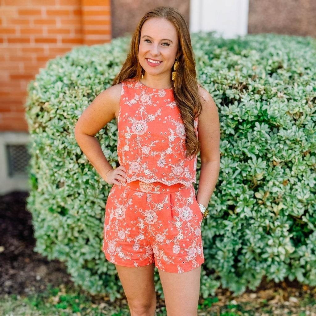 Floral Embroidered  SET