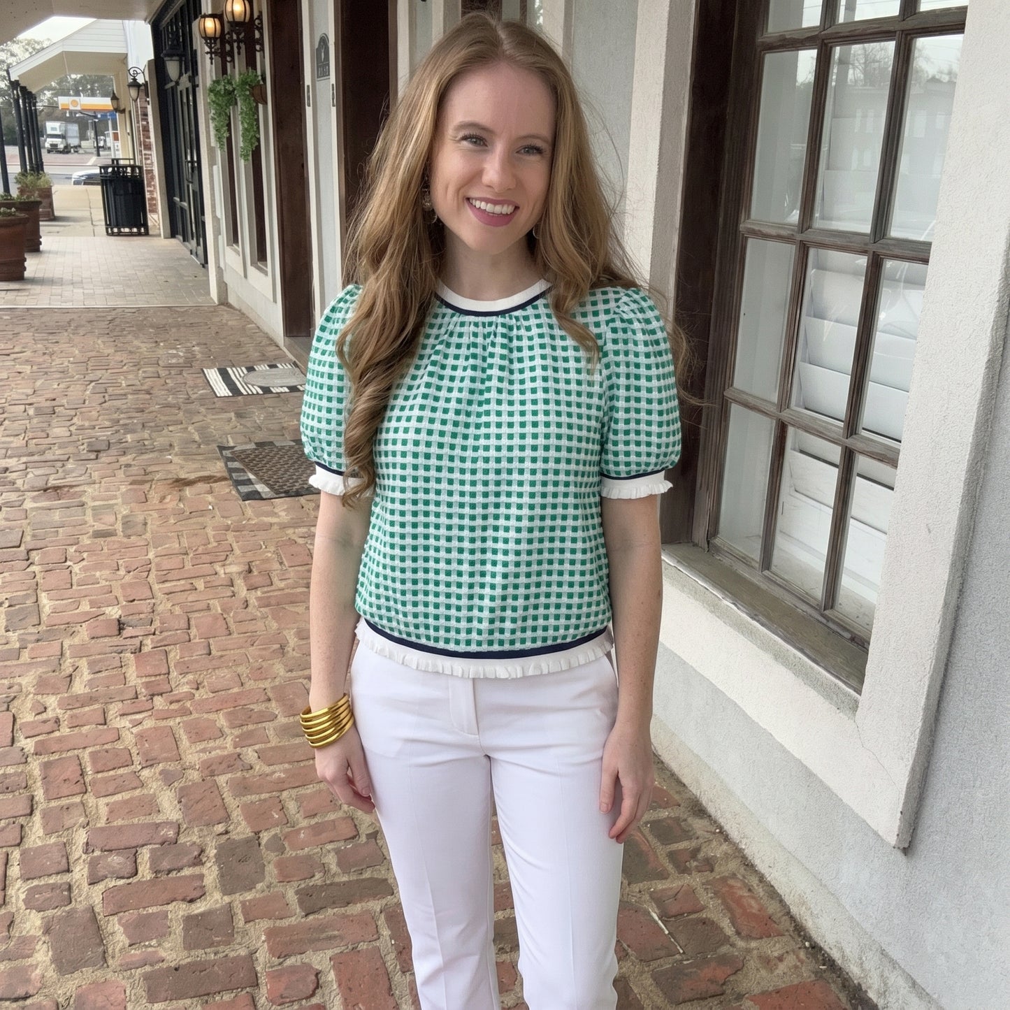 stripe contrast top